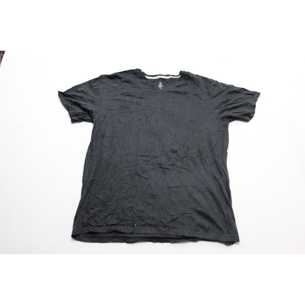 Beverly Hills Polo Club T-Shirt Mens Medium Black Excellent V-Neck Short Sleeve